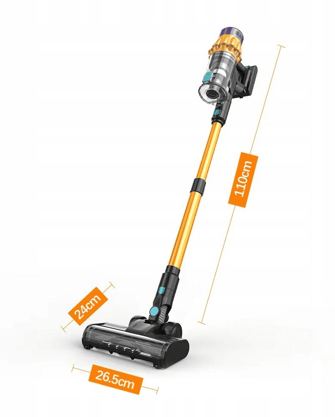 COTIAR V22 Odkurzacz Bezprzewodowy 650W 55kPa, LED Wyświetlacz, 1.2L – Podłogi, Dywany, Zwierzęta