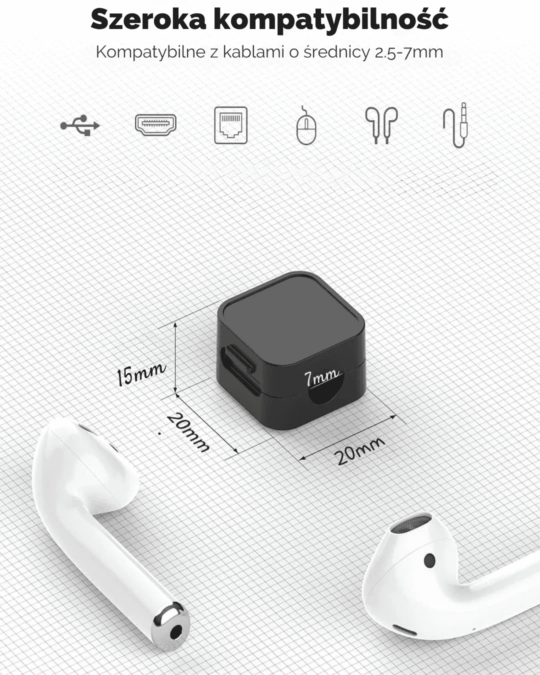 Magnetyczny Organizer Kablowy - dla Domu i Biura