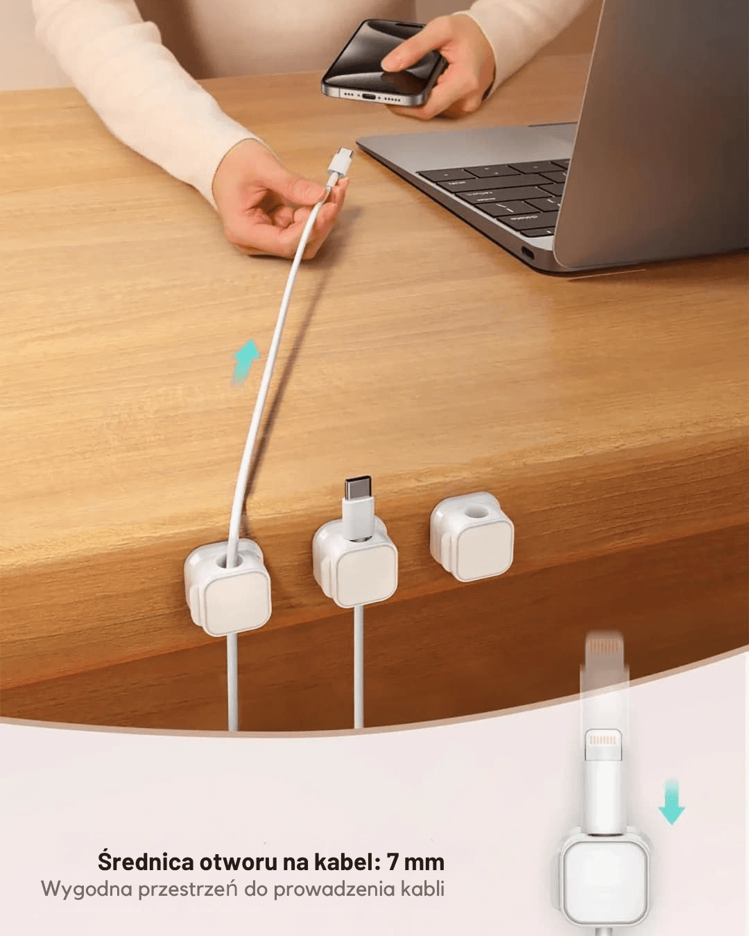 Magnetyczny Organizer Kablowy - dla Domu i Biura