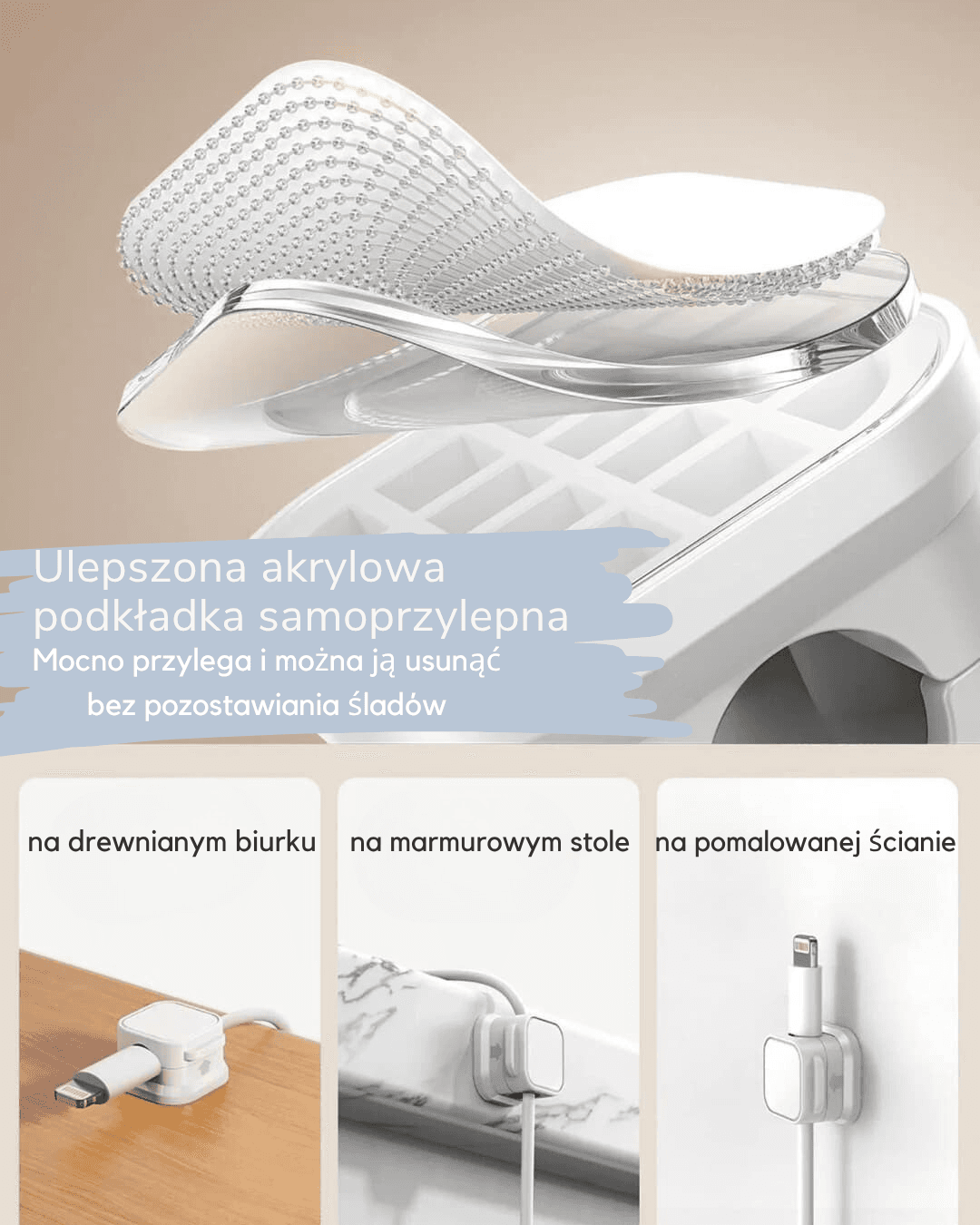 Magnetyczny Organizer Kablowy - dla Domu i Biura